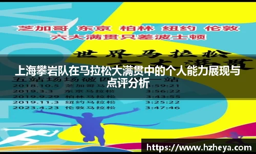 上海攀岩队在马拉松大满贯中的个人能力展现与点评分析